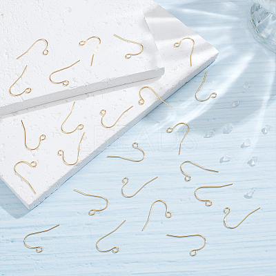 200Pcs Brass Earring Hooks KK-ME0001-25-1