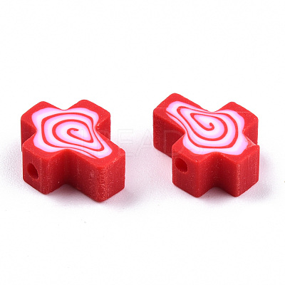 Handmade Polymer Clay Beads CLAY-T020-30E-1