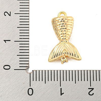 Brass Micro Pave Clear Cubic Zirconia Pendants KK-U015-08G-1