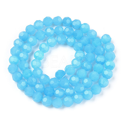 Imitation Jade Glass Beads Stands EGLA-A035-J10mm-D04-1