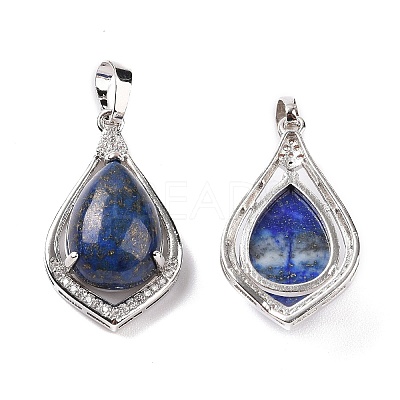Natural Lapis Lazuli Dyed Pendants G-H283-04P-19-1