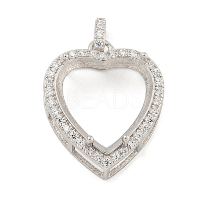 925 Sterling Silver Pendant Cabochon Settings STER-B005-21P-1