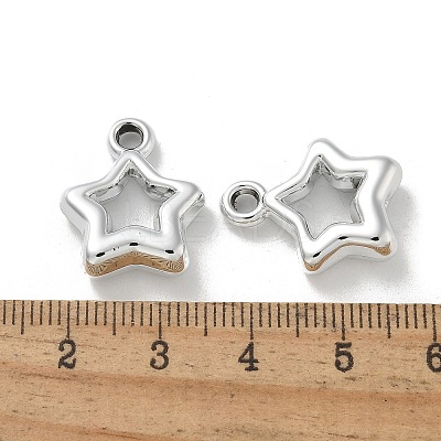 Plating Acrylic Pendants PACR-Q008-14S-1