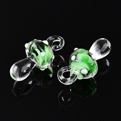 Handmade Lampwork Pendants LAMP-T021-14C-1