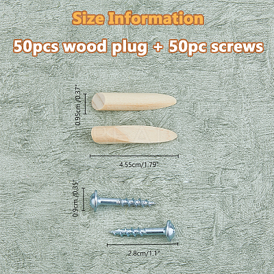 1 Set Solid Wood Pocket Hole Plugs FIND-FH0009-66-1