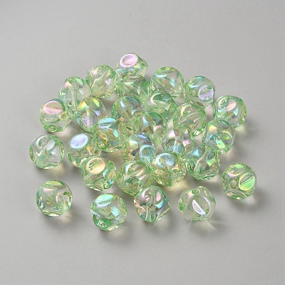 Plating Acrylic Beads OACR-WH20006-01E-1