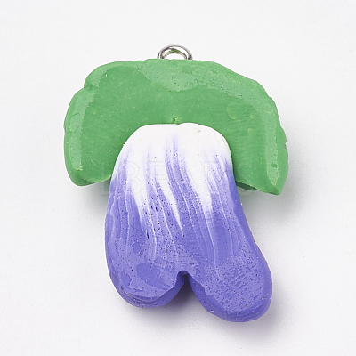 Handmade Polymer Clay Pendants X-CLAY-T012-10-1