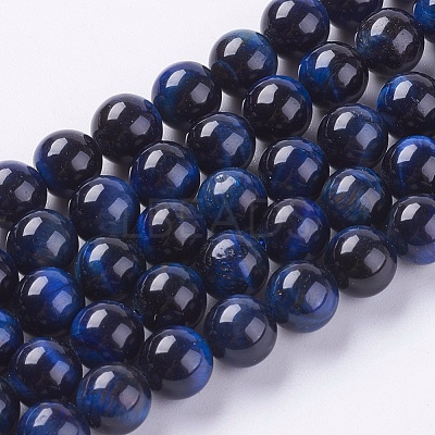 Natural Tiger Eye Beads Strands X-G-G544-8mm-04-1