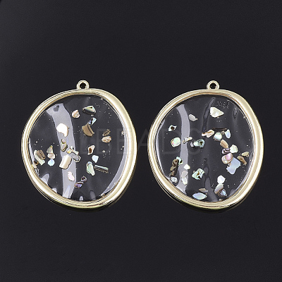 Epoxy Resin Pendants RESI-S365-29-1