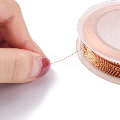 Round Copper Wire for Jewelry Making CWIR-WH0001-0.25mm-02-1