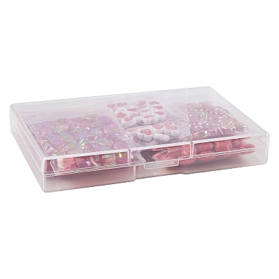 240Pcs 6 Styles Opaque Acrylic Beads SACR-FS0001-41-1