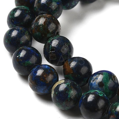 Natural Azurite Beads Strands G-H298-A01-02-1