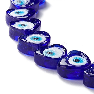 Handmade Evil Eye Lampwork Beads LAMP-F021-02G-1