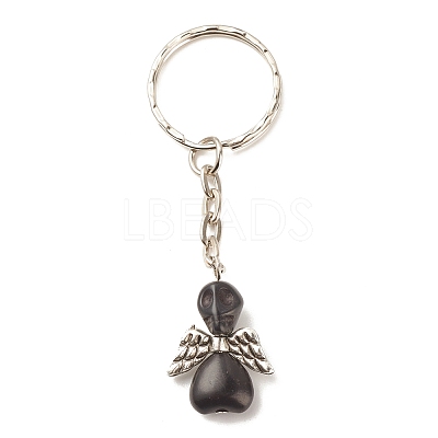 Dyed Synthetic Turquoise Keychains KEYC-JKC00328-01-1