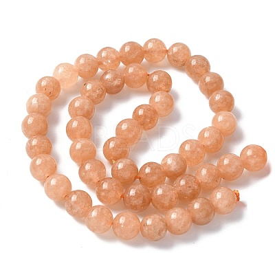 Natural White Jade Beads Strands G-F364-11-8mm-2-1