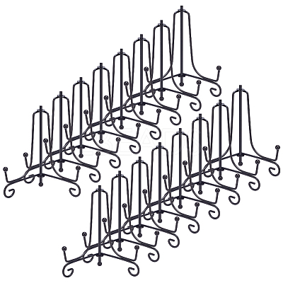 16Pcs Folding Iron Display Easels for Decorative Plates Photo Frames AJEW-GO0004-47A-1