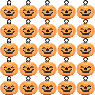 20Pcs Halloween Pumpkin Bell  KKB-GF0001-01-1