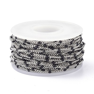 304 Stainless Steel Enamel Curb Chains CHS-P013-01P-02-1