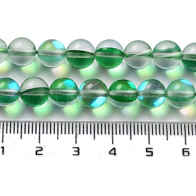 Synthetic Moonstone Beads Strands G-P528-J02-14-1