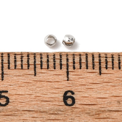 Brass Crimp End Beads X-E002-NF-1