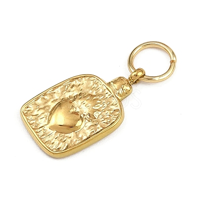 304 Stainless Steel Pendants STAS-L296-09G-02-1