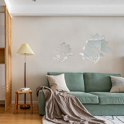 Mirror Wall Stickers DIY-WH0282-26B-1