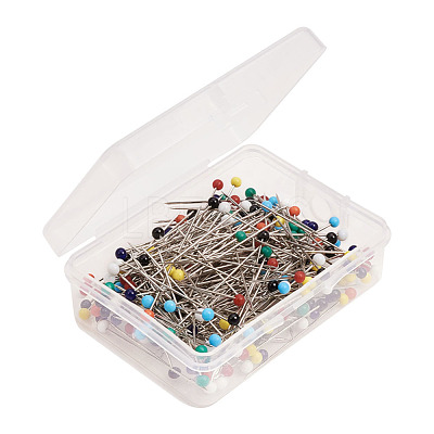 Multicolor 1 Box Length 37mm Round Ball Map Tacks Push Pins with Needle Points FIND-N0002-001-B-1