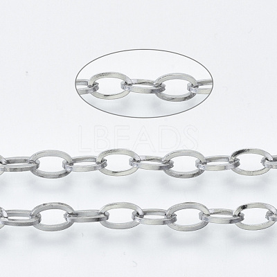 Tarnish Resistant 304 Stainless Steel Chains CHS-S001-03C-P-1