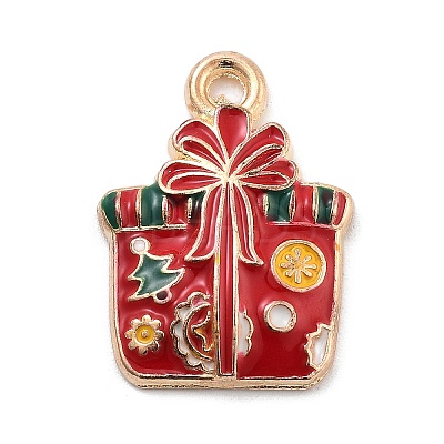 Christmas Theme Alloy Enamel Pendants X1-ENAM-D060-04A-1