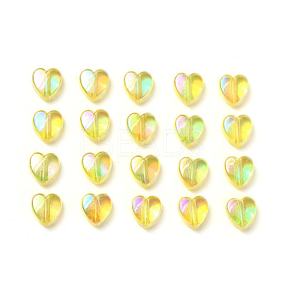 100Pcs Eco-Friendly Transparent Acrylic Beads TACR-YW0001-07E-1