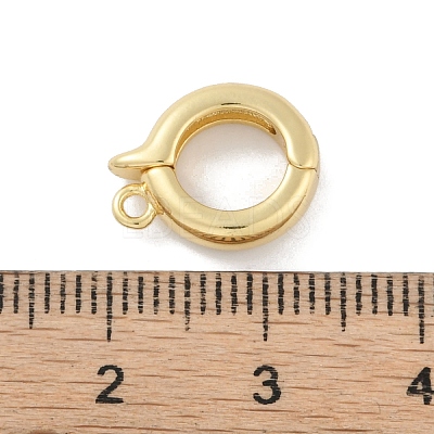 Rack Plating Brass Fold Over Clasps KK-A224-26B-G-1