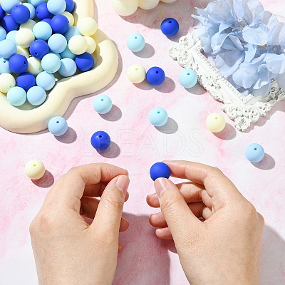 Rubberized Style Opaque Acrylic Beads LS-MACR-CJC0009-02D-1