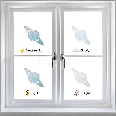 Waterproof PVC Colored Laser Stained Window Film Adhesive Stickers DIY-WH0256-041-1