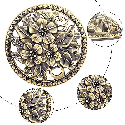 2Pcs 2 Colors Alloy Cover FIND-GF0003-48-1