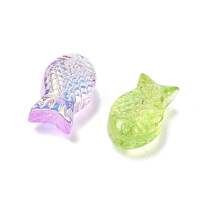 Ocean Theme Electroplate Transparent Glass Beads GL-CBA9C2A-01D-1