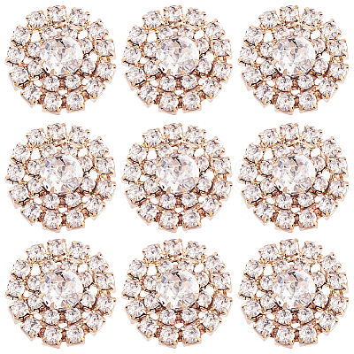 30Pcs Alloy Rhinestone Cabochons ALRI-GA0001-09KCG-1