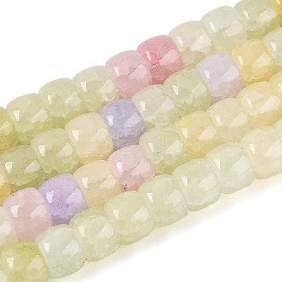 Baking Paint Crackle Glass Beads Strands DGLA-N019-02A-05-1