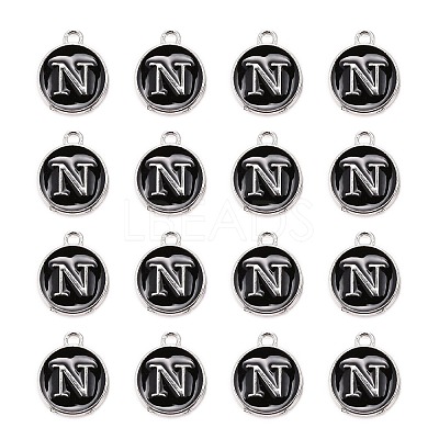 Platinum Plated Alloy Charms LS-ENAM-S118-02N-P-1