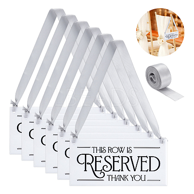 Acrylic Seat Reserved Sign Hanging DJEW-WH0016-74-1