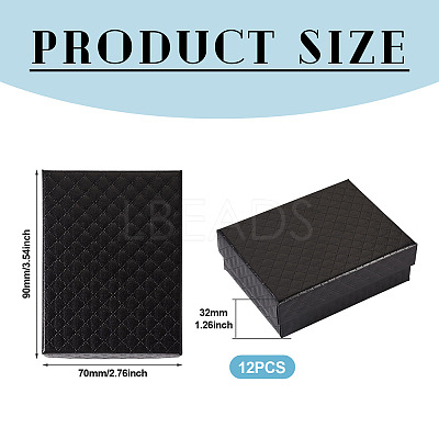 Rhombus Textured Cardboard Gift Storage Boxes CON-TAC0010-03A-06-1