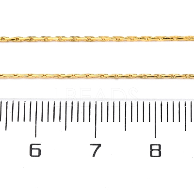 Long-Lasting Plated Brass Boston Link Chain Necklaces NJEW-K112-08G-NF-1