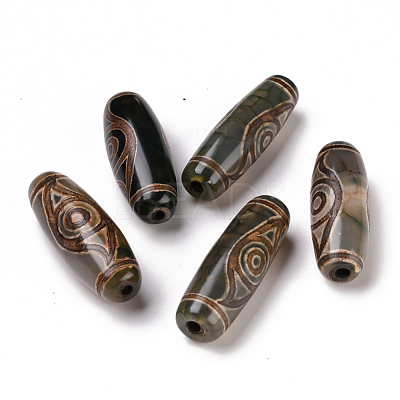 Tibetan Style dZi Beads X-TDZI-E004-01-1