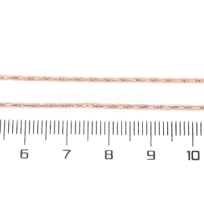Brass Boston Link Chains Necklaces for Women NJEW-D302-59RG-1