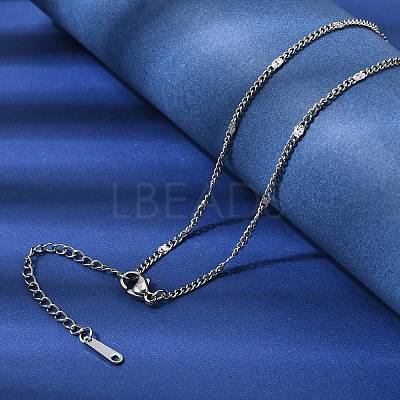 12Pcs 2.2MM 304 Stainless Steel Textured Twisted Chain Necklaces for Men Women NJEW-H093-20P-04-1