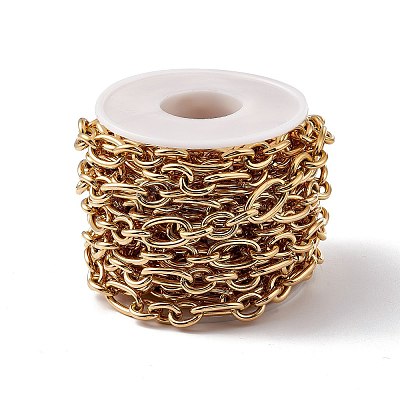 Ion Plating(IP) 304 Stainless Steel Figaro Chains CHS-E009-02G-1