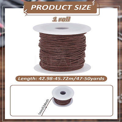 47~50 Yards Waxed Cotton Thread Cords YC-LP0001-06I-1