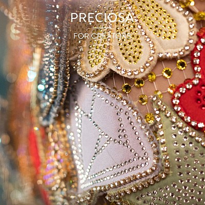 Preciosa&reg Crystal Hotfix Flatback Stones Y-PRC-HSS16-50020-200-1