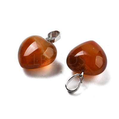 Natural Carnelian Pendants G-J386-H19-P-1
