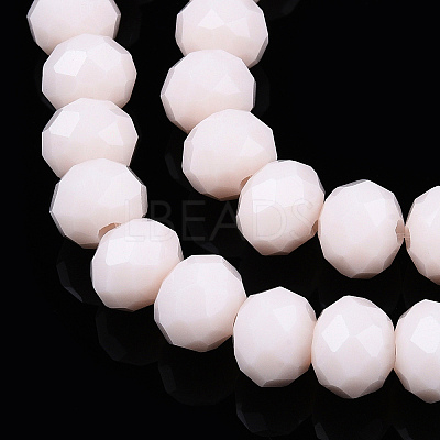 Opaque Solid Color Glass Beads Strands EGLA-A034-P4mm-D33-1