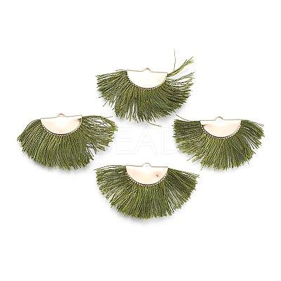 Nylon Tassel Pendants KK-F755-28G-08-NF-1